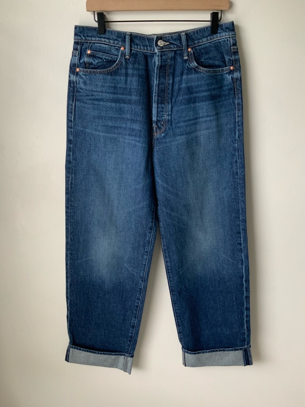 NWT MOTHER SUPERIOR Jeans Spitfire Nerdy Cuff Did You Bring Me Anything? Size 28 - Picture 2 of 14